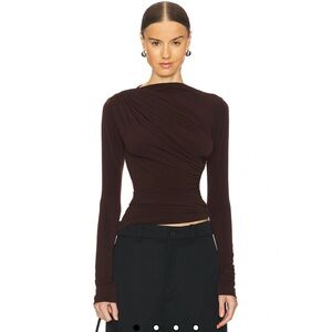 Elegant Brown Women's Top
